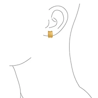 Bling Jewelry Set of 2 Egyptian Greek Bali Swirl Clip-On Earrings Wide Half Hoop Gold Plated