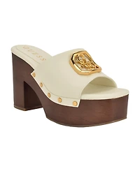 Guess Women's Qisha Quattro G Studded Block Heel Platform Sandals