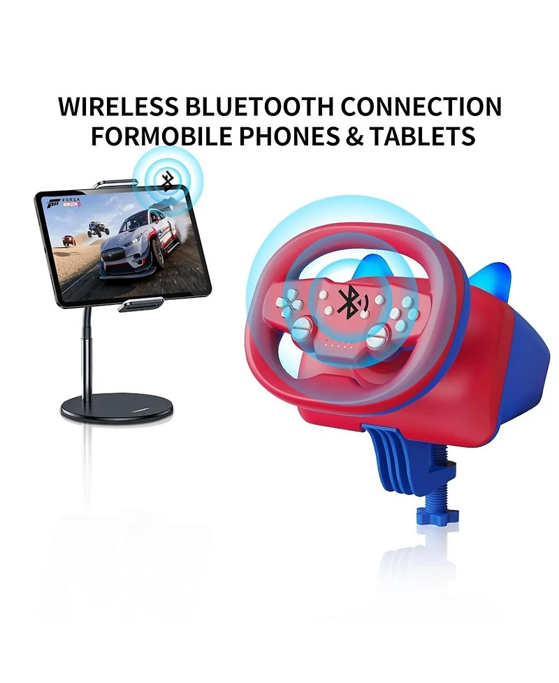 Wireless Racing Steering Wheel Game Controller On Multiple Platforms For Switch PS3 PS4 Pc Tablets