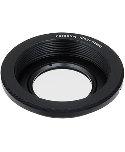 Fotodiox Pro Mount Adapter with 1.4x Multi-Coated Focus Correction Lens for M42 Lens to Nikon F Mount Camera