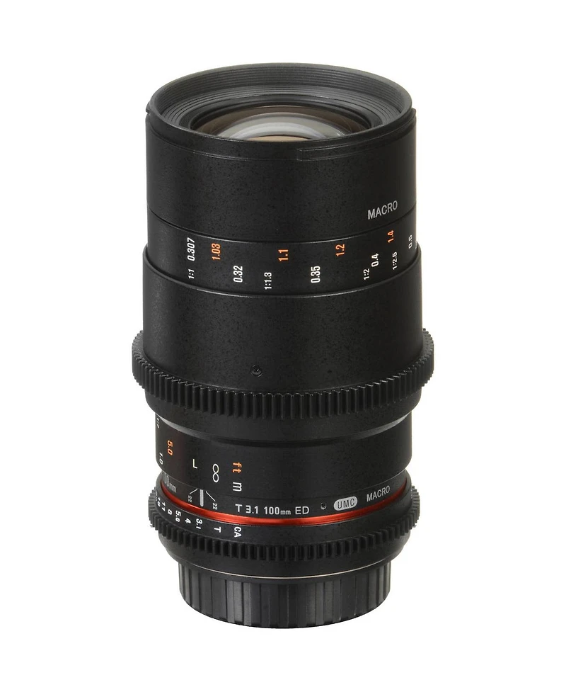 Rokinon 100mm T3.1 Macro Cine Ds Lens for Sony E