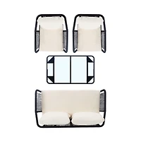 Torsla 4PC Rope Living Set