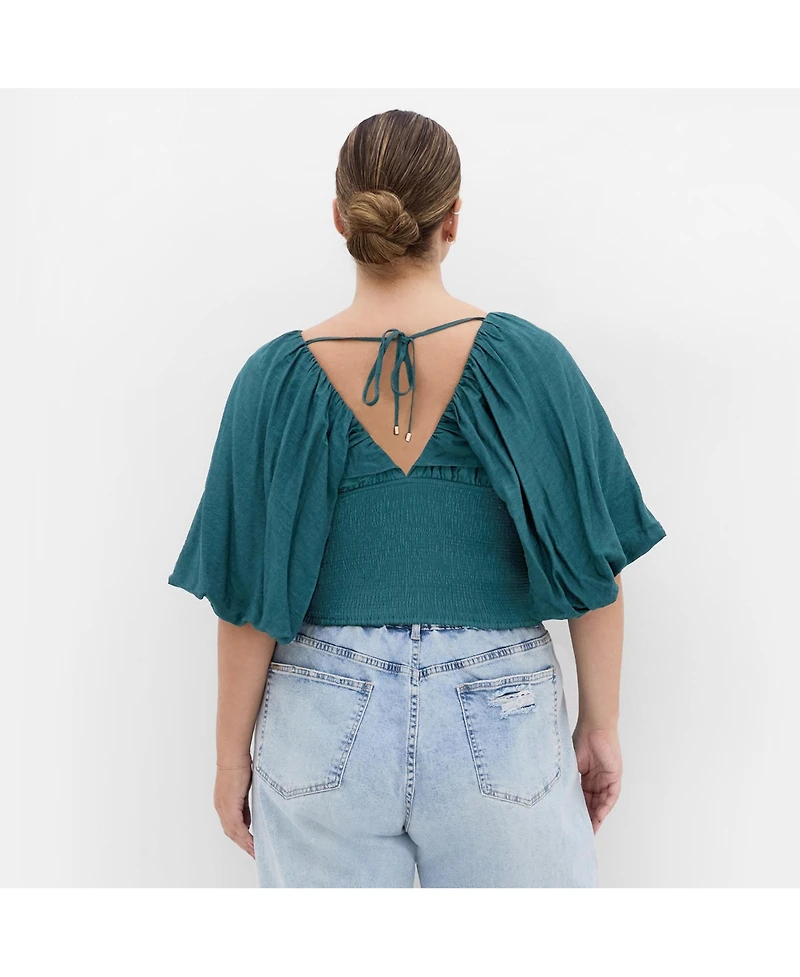 City Chic Plus Peta Top