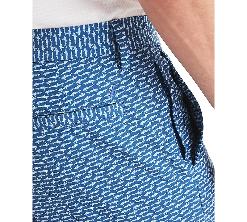 Nautica Men's Slim-Fit Shark Graphic Shorts