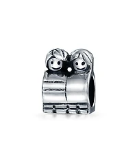 Bling Jewelry Happy Friendship Charm Bead Sterling Silver for European Bracelet