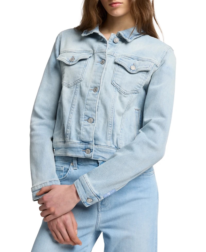 7 For All Mankind Women's Classic Denim Tucker Jacket