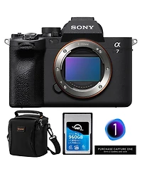 Sony Alpha a7 Iv Mirrorless Camera, Bundle with 960GB Memory Card, Capture One Pro Software and Shoulder Bag