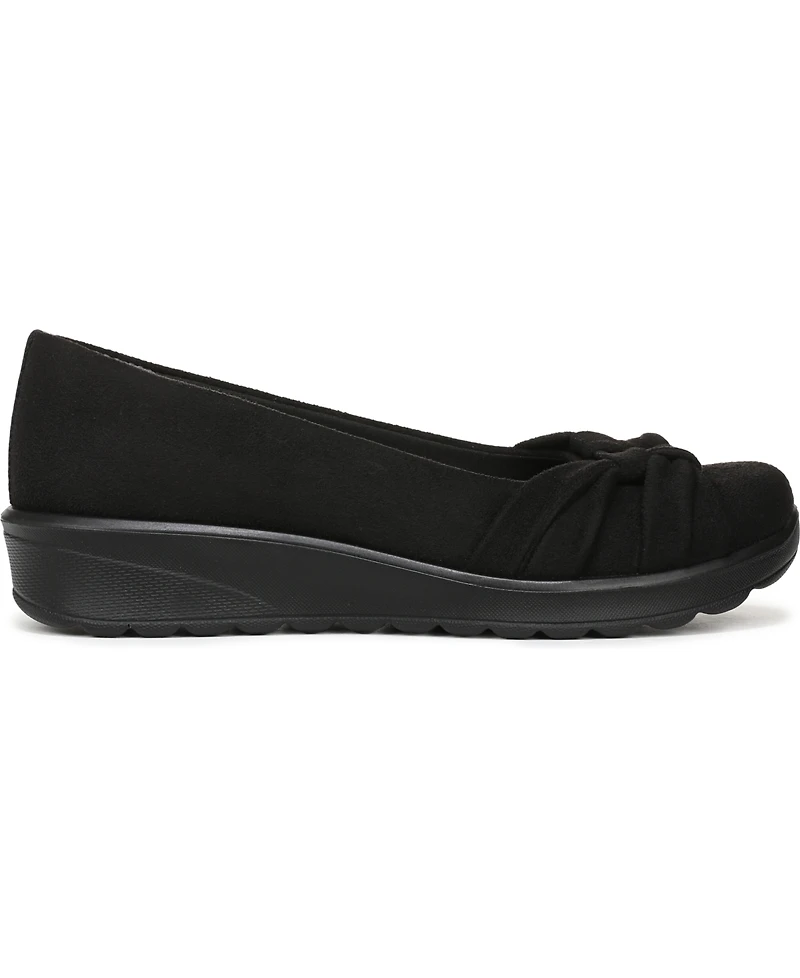 LifeStride Women's Glamour Round Toe Ballerina Flats