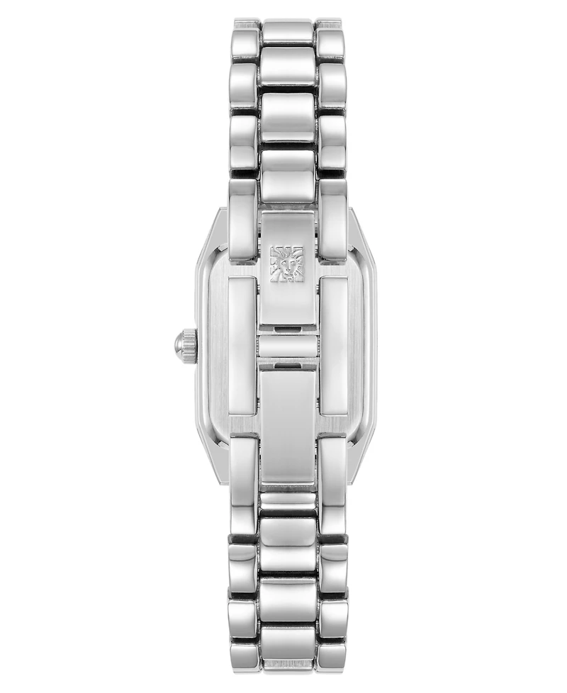Anne Klein Women's Quartz Petite Octagonal Silver-Tone Metal Alloy Bracelet Watch, 21mm
