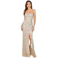 Lara Women's Scoop Neck Beaded Dress