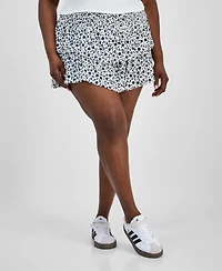 Derek Heart Trendy Plus Tiered Mini Skort