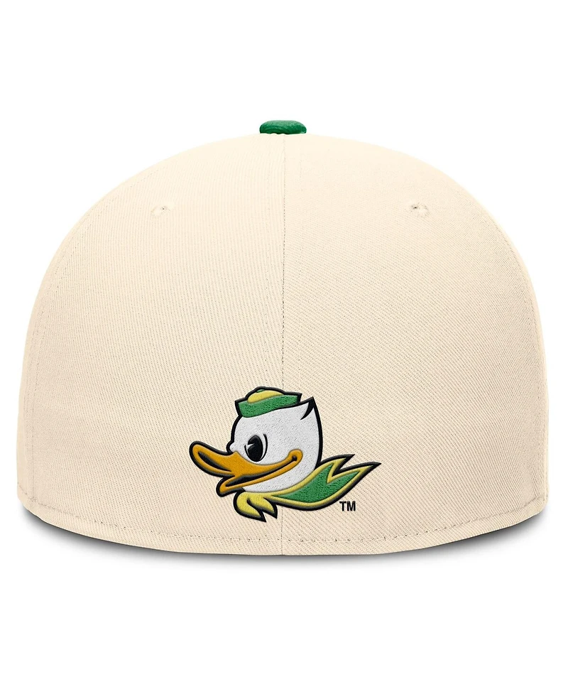 Nike Men's Natural Oregon Ducks Primetime True Performance Fitted Hat