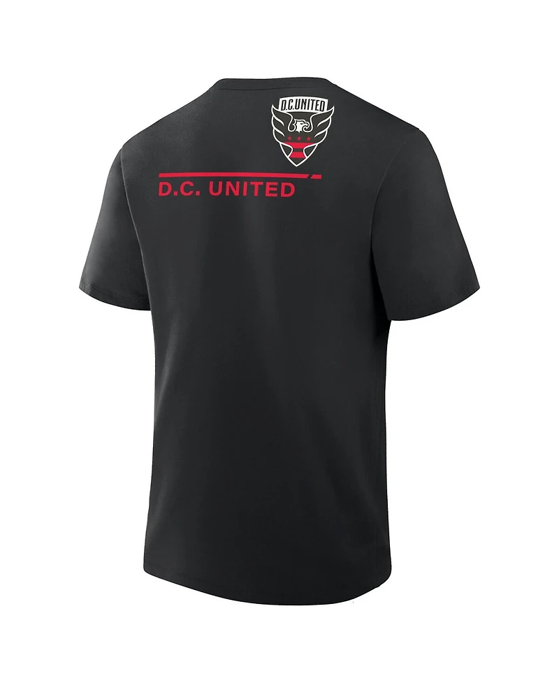 Fanatics Men's Black D.c. United Corner Kick Legacy Cotton T-Shirt