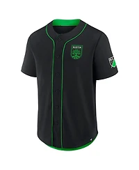 Fanatics Men's Black Austin Fc Injury Time Baseball Jersey