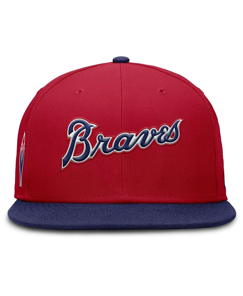 Nike Men's Red Atlanta Braves True Performance Fitted Hat