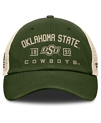 Fanatics Men's Olive Oklahoma State Cowboys Oht Military Appreciation Frontier Trucker Adjustable Hat