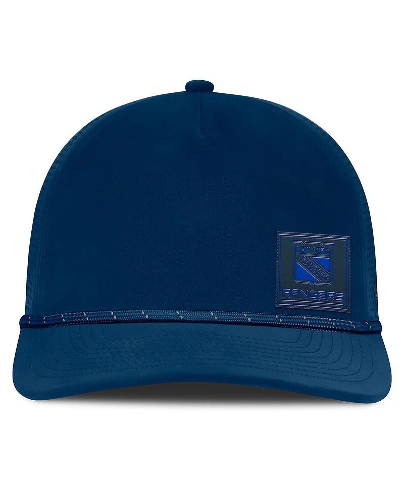 Fanatics Men's Blue New York Rangers Captain Rope Adjustable Hat