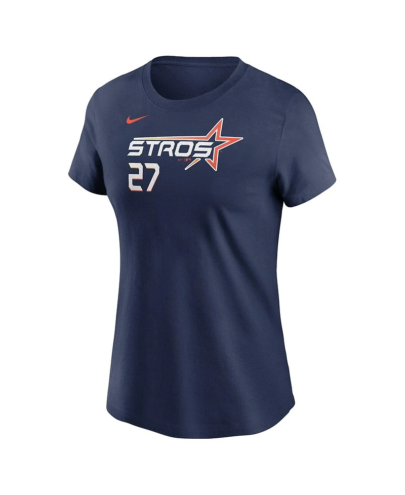 Nike Women's Jose Altuve Navy Houston Astros 2025 City Connect Fuse Name Number T-Shirt