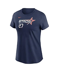 Nike Women's Jose Altuve Navy Houston Astros 2025 City Connect Fuse Name Number T-Shirt