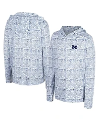 Colosseum Big Boys and Girls Navy Michigan Wolverines All-Over Print Hoodie
