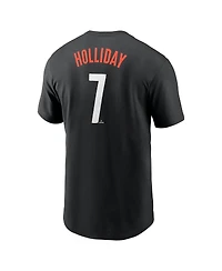Nike Men's Jackson Holliday Black Baltimore Orioles 2024 City Connect Fuse Name Number T-Shirt