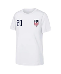Outerstuff Big Boys and Girls Folarin Balogun White Usmnt Name Number T-Shirt