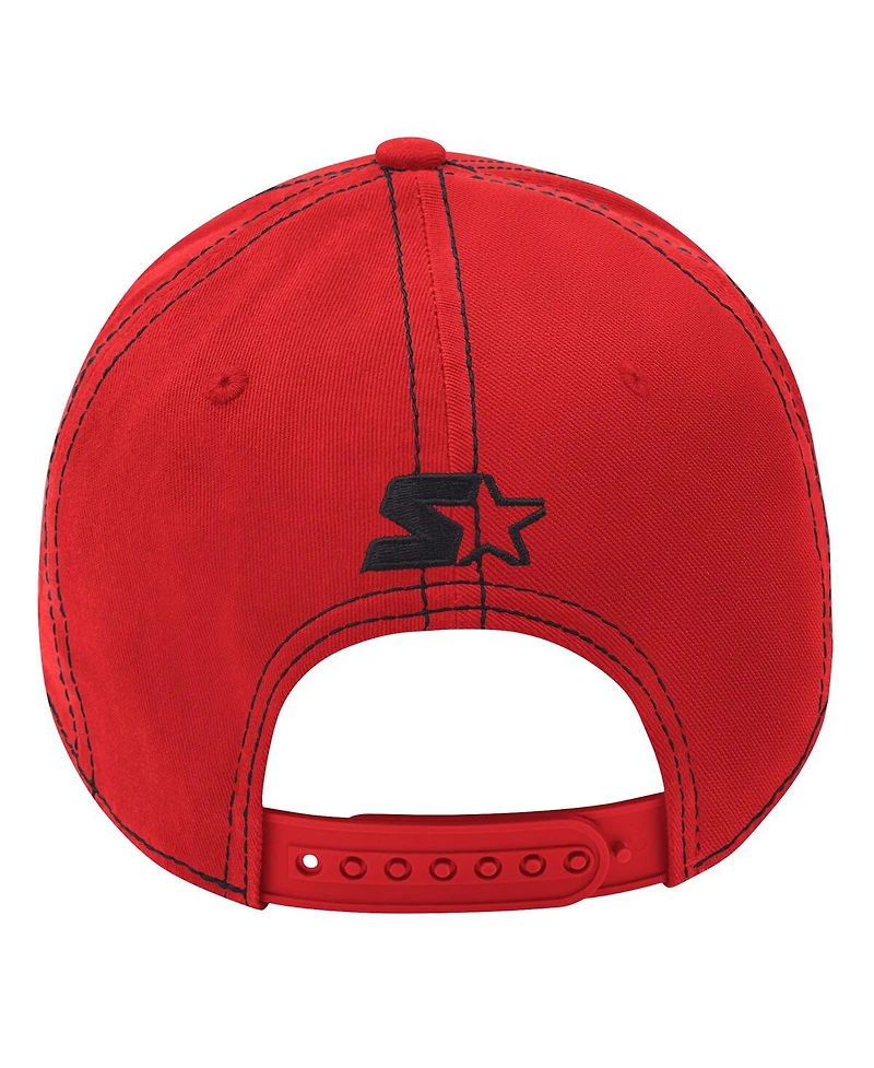 Starter Men's Red New Jersey Devils Sphere Ii Curved Starfit Adjustable Hat