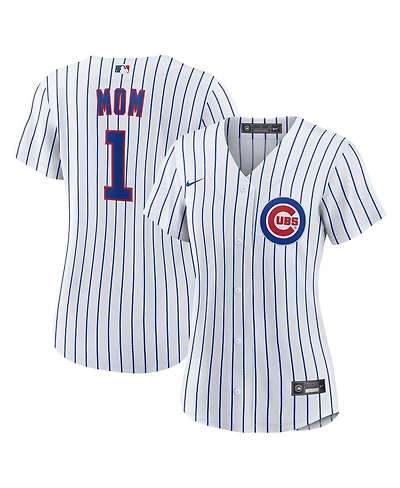 Nike Women's White Chicago Cubs 1 Mom Home Replica Jersey