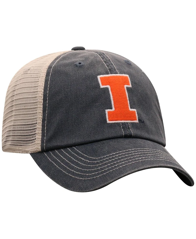 Top Of The World Men's Navy/Natural Illinois Fighting Illini Vintage Adjustable Hat