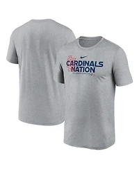 Nike Men's Heathered Charcoal St. Louis Cardinals Local Rep Legend Performance T-Shirt