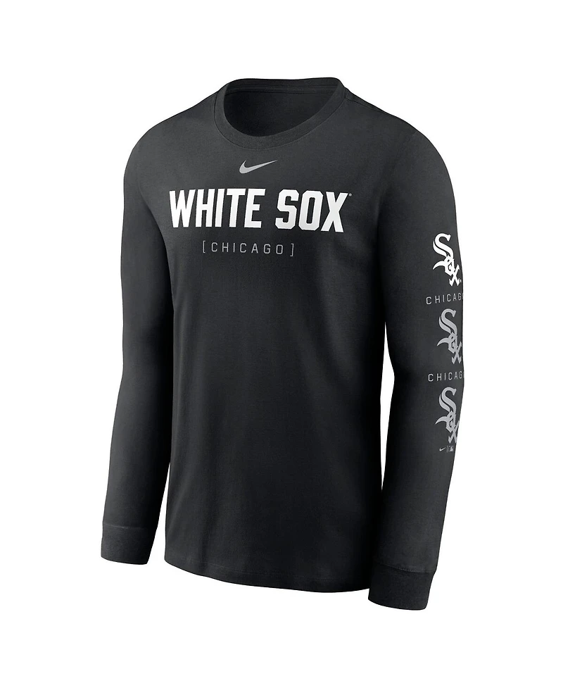 Nike Men's Black Chicago White Sox Repeater Long Sleeve T-Shirt