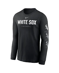 Nike Men's Black Chicago White Sox Repeater Long Sleeve T-Shirt