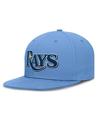 Nike Men's Light Blue Tampa Bay Rays True Round Bill Performance Fitted Hat