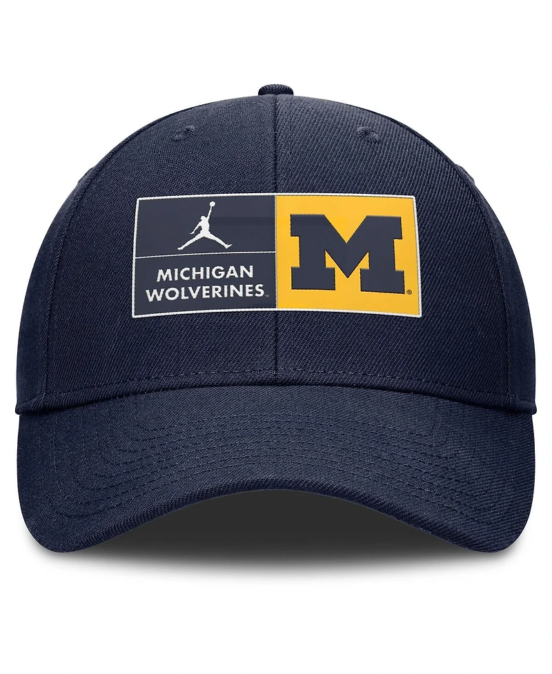 Jordan Men's Navy Michigan Wolverines Performance Club Adjustable Hat