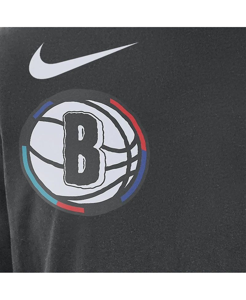 Nike Men's Black Brooklyn Nets 2024/25 City Edition Courtside Max90 Heavyweight Long Sleeve T-Shirt