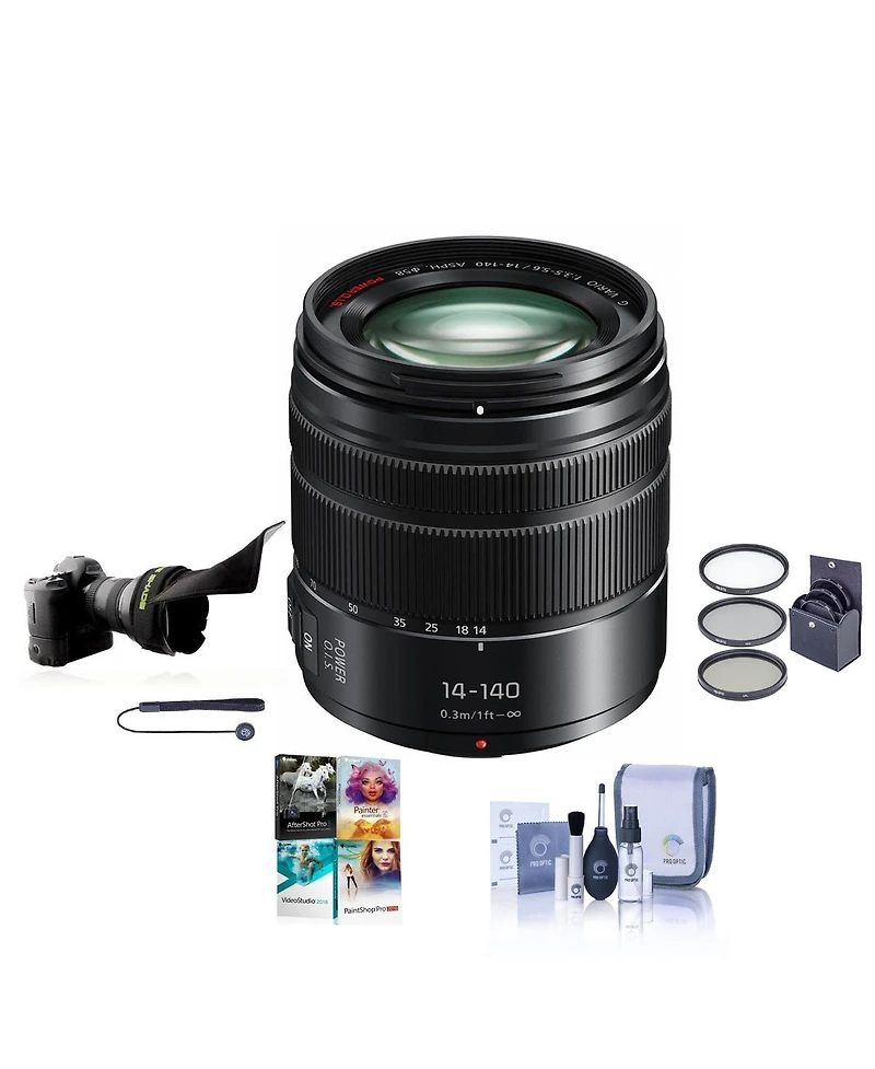 Panasonic Panasonic Lumix G Vario 14-140mm Telephoto Zoom Lens with F3.5-5.6 Ii Asph, Mirrorless Micro Four Thirds, Power O.i.s.