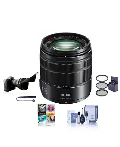 Panasonic Panasonic Lumix G Vario 14-140mm Telephoto Zoom Lens with F3.5-5.6 Ii Asph, Mirrorless Micro Four Thirds, Power O.i.s.