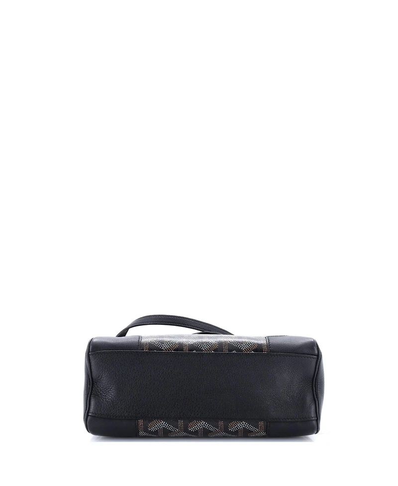 Pre-Owned Goyard Mini Saigon Top Handle Bag Coated Canvas with Leather