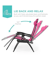 Best Choice Products Set of 2 Zero Gravity Lounge Chair Recliners for Patio