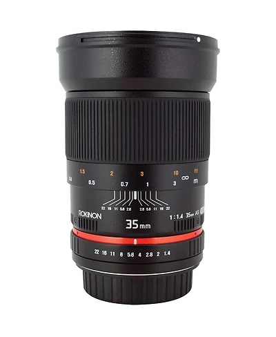Rokinon 35mm f/1.4 Aspherical Lens with Automatic Chip for Nikon F