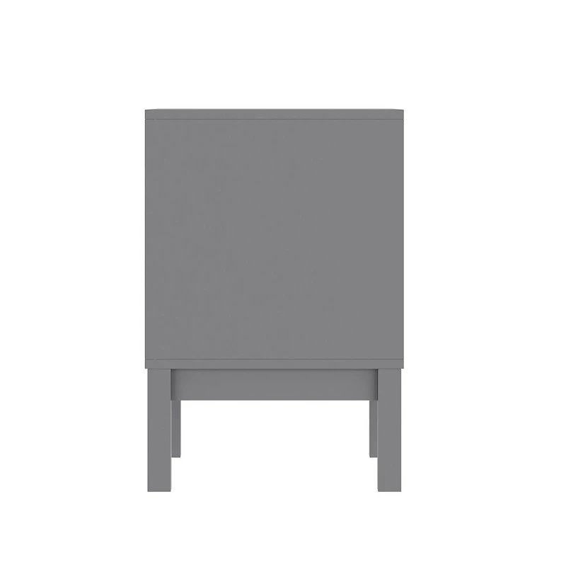 Samuel Kids Double-Drawer Night Stand With Solid Wood Frame