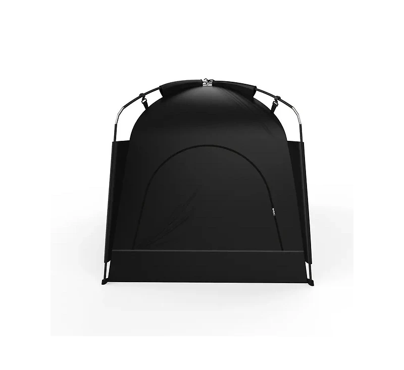 Ayamaya Sanctuary Full Size Indoor Blackout Bed Tent – Privacy Sleep Canopy with Dual Doors, Mesh Windows & iPad Holder – Easy Setup, Li