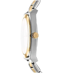Dkny Women's Broadway Maxi Light Blue Dial Gold Two-Tone Stainless Steel Bracelet Watch 38mm