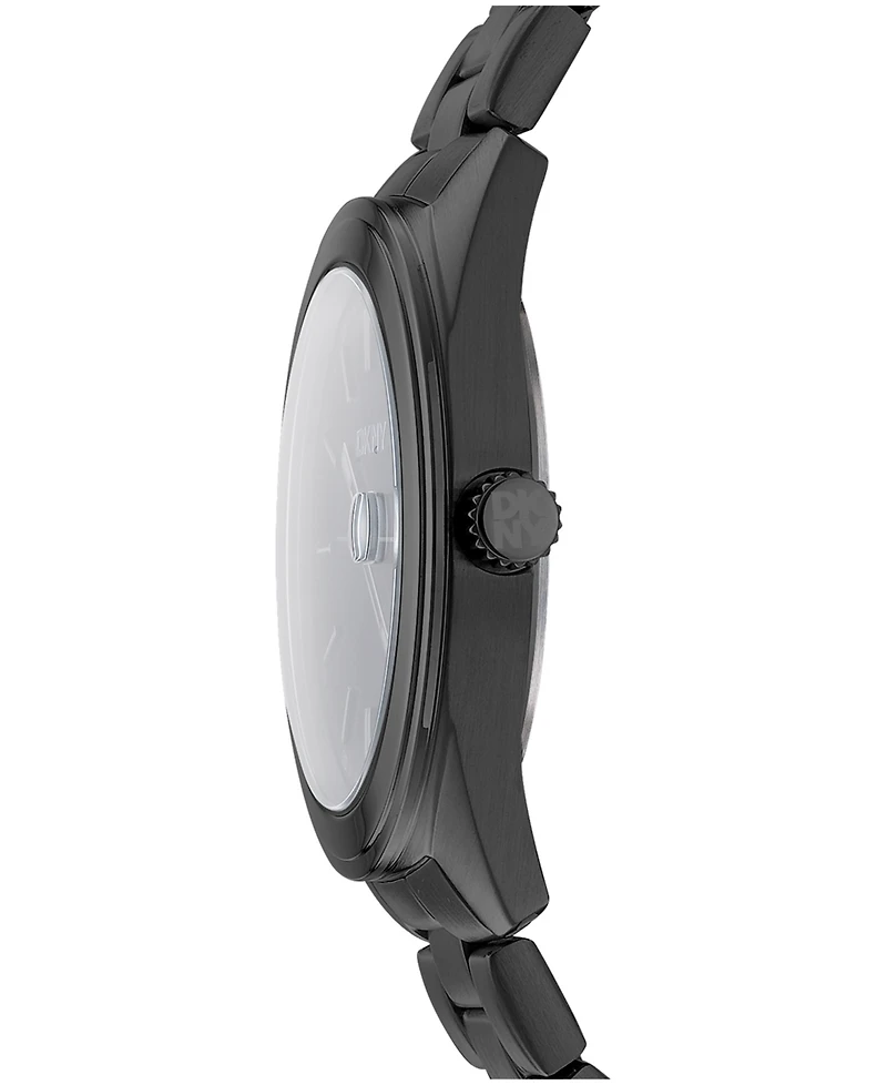 Dkny Men's Modernist Classics Gun Metal-Tone Stainless Steel Bracelet Watch, 40mm