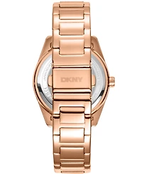 Dkny Women's Chambers Multi Sport Chronograph Rose Gold-Tone Stainless Steel Bracelet Watch