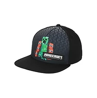Minecraft Boys Charged Creeper Youth 2-Pack Curved Bill Snapback Hat & Bi-Fold Wallet Combo Set