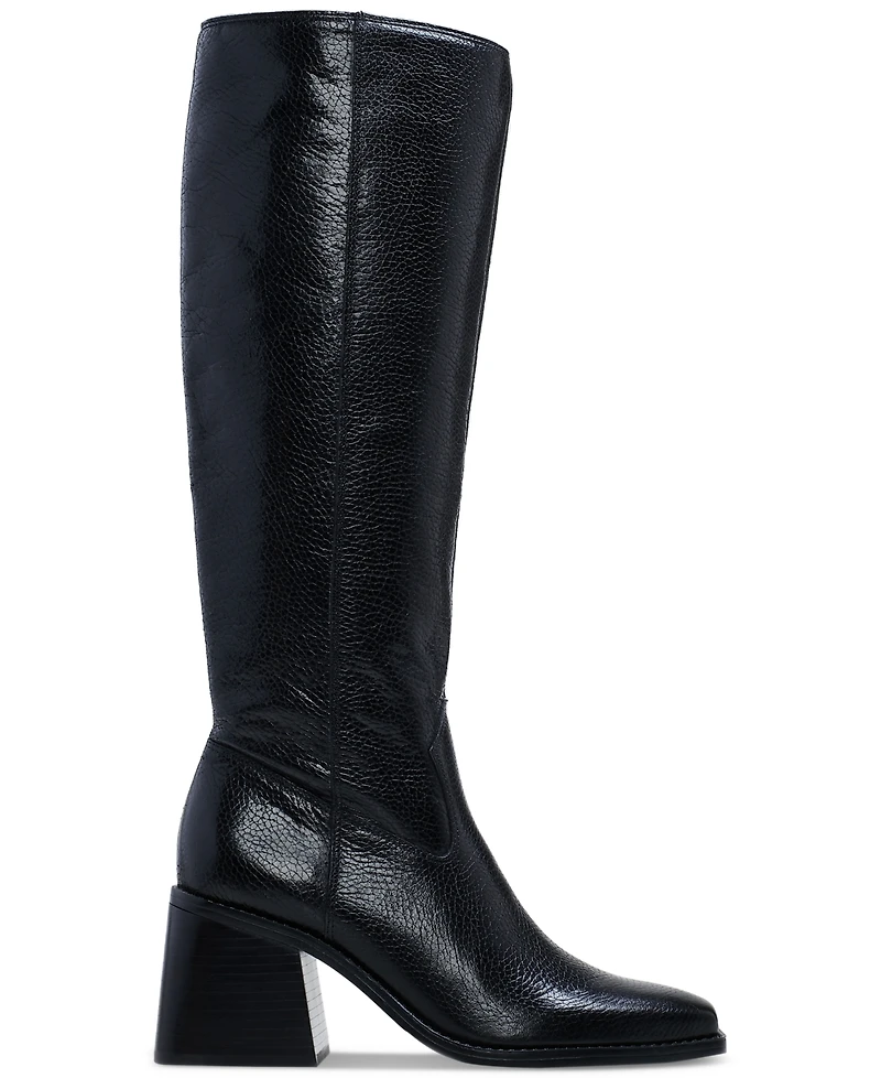 Vince Camuto Women's Sangeti Snip-Toe Block-Heel Knee-High Boots