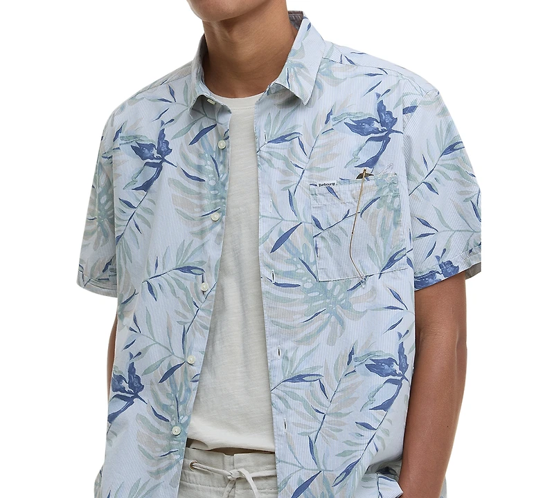Barbour Men's Valleyfield Leaf-Print Shirt