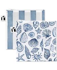 Bumkins Shells Large Snack Bags, 2 Pack