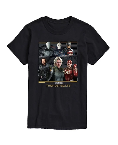 Airwaves Men's Marvel Thunderbolts Character Group Short Sleeve T-Shirt